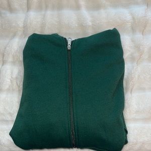Green zip up